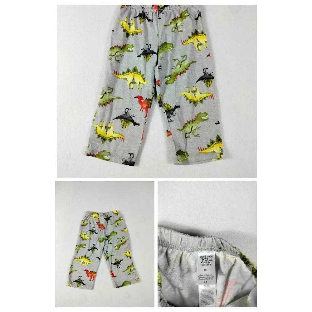 Carter's Cat & Jack Baby Boy 2T Lot Of 8 Bodysuits Pajamas Tops Pants Multicolor